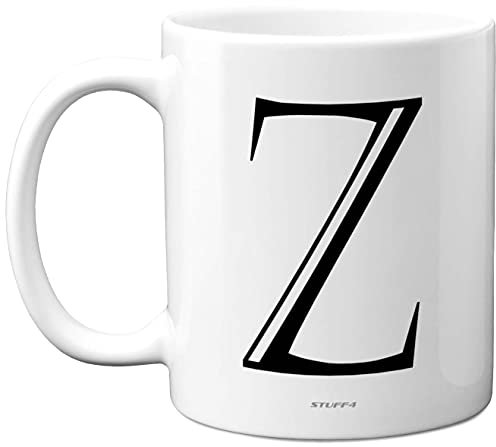 Stuff4 Personalised Alphabet Initial Mug - Letter Z Mug, Gifts for Him Her, Fathers Day, Mothers Day, Birthday Gift, 11oz Ceramic Dishwasher Safe Anniversary, Valentines, Christmas, Retirement