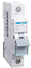 Leitungsschutzschalter 1P C 16A 6kA AC MCN116E Hager Polo 3250614313660