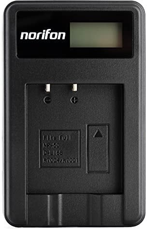 NP-50 LCD USB Charger for Fujifilm FinePix F200EXR, F300EXR, F500EXR, F550EXR, F660EXR, F750EXR, F770EXR, F800EXR, F80EXR, F850EXR, F900EXR, X10, X20, XP100, XP150, XP170 Camera and More