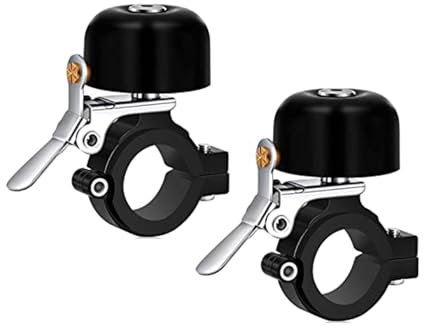 Greallthy Fahrradklingel Klassisch aus Messing - Laut Klingel Fahrrad für 22,2-31,8mm Lenker - Robuste und kleine Fahrradklingel- Fahrrad Klingel Retro Vintage Design