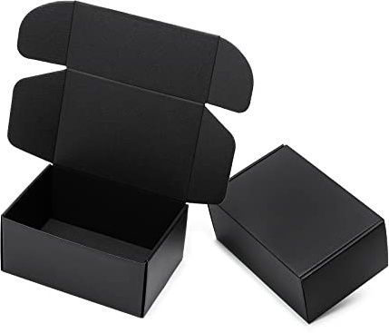 Mcfleet 9x6x4 Black Shipping Boxes 24 Pack Corrugated Cardboard Box Mailer