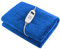 COSTWAY Electric Heated Throw Blanket, Extra Large Electric Over Blanket with 10 Heat Settings, 9-Hour Timer Function & Digital Remote, Machine Washable Luxury Flannel Heating Throw(Blue,160x130cm)