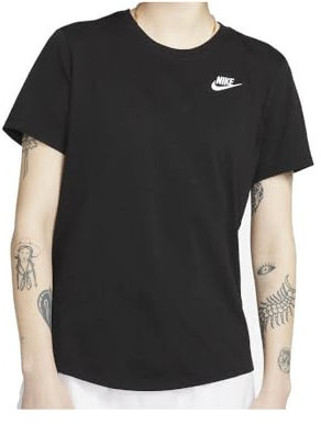 NIKE Damen Sw Club T-Shirt, Schwarz, M EU