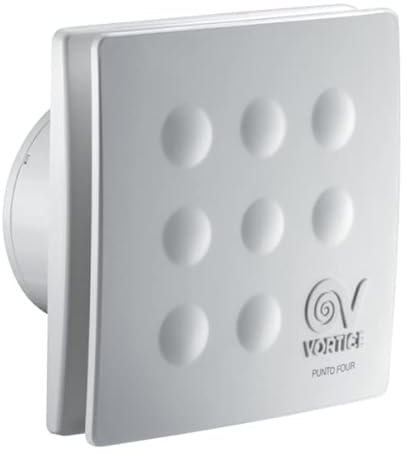 GASFRIGO - Vortice MFO 100/4 T 11146 con TIMER - Aspiratore silenzioso, elicoicoidale da muro-Diametro Nominale Condotto (mm) 100