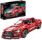 Technik Auto für Forde Mustang Shelby GT500, 1:10 Groß Automodell Bausatz, 2814 Teile MOC Klemmbausteine Auto Set