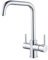 PLUSSEN 3 Vie Rubinetto Cucina Molla con Spirale e Doccetta Tira fuori estraibile per I Sistemi Osmosi Filtro L'acqua Acqua, Miscelatore Monoleva Monocomando per Lavello potabile (CFJS01-DU)