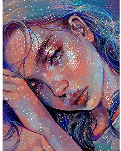 DCIDBEI Diamond Painting Mädchen Universum 30x40cm Diamond Painting Galaxy Universum Strass Stickerei Diamant Malerei Kits Malen Nach Zahlen Schönheit Basteln Diamond Painting Erwachsene Glitzer