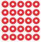 ZLXHDL Lot de 25 Grolsch Joints Silicone Caoutchouc, Joints de Bouteilles Joints Swing Top Bouteilles Joints Pour Bouche Réguli, Bouteille à Bascule Pivotante Accueil Brew Beer Bottle
