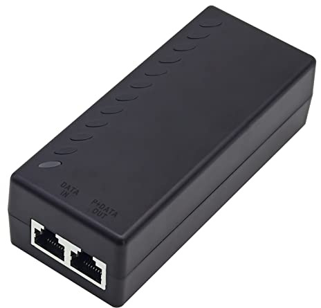 UltraPoE Gigabit PoE-Injektor/PoE+ Ethernet-Adapter, 30 W, 48 V, 10/100/1000 Mbit/s, IEEE 802.3af / at, Power Over Ethernet-Adapter, bis zu 100 m Reichweite für CCTV-Kamera, IP-Telefon