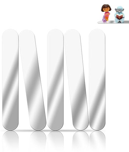 Metallplättchen für Tonie Hörfiguren, Metallplatte Selbstklebend für Toniebox Figuren, Metallplatte Rechteckig für Magnete, 175mm*25mm, 10 Stück