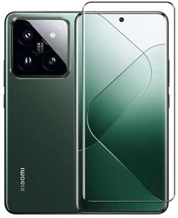 Bihizei Protector de Pantalla para Xiaomi 14 Ultra,1 Piezas 3D Cristal Templado, Fácil de Instalar, Anti-Arañazos, 9H Dureza Vidrio Templado