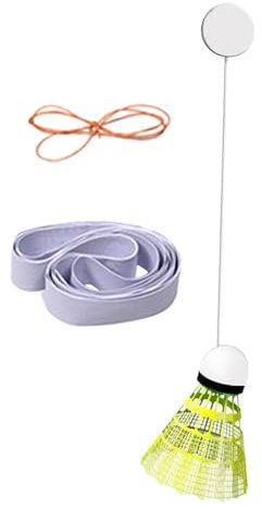Harilla Badminton-Solo-Trainer, Selbsttraining mit Badminton, für Kinder und Erwachsene, tragbares Badminton-Trainingsgerät, Solo-Übung für Übungen, 1 Kugel