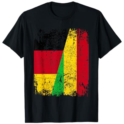 MALI DEUTSCHLAND Flagge | Damen Herren Kinder | Mali T-Shirt