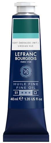 Lefranc Bourgeois Huile Fine Tube 40ml Vert Emeraude