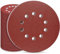 STEBRUAM 30 pièces de papier abrasif 225mm disques abrasifs grain P150 10 trous en rouge pour ponceuse à sec ponceuse orbitale ponceuse girafe