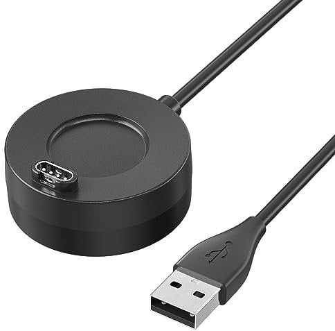 Wanme Charger Cable Charger Compatible with Garmin Vivomove Style/Vivomove Luxe/Vivomove 3/Vivomove 3S Cable-100cm USB A Charging Cable Replacement for Garmin Vivomove (USB A-1 Pack)