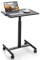 COSTWAY Stehpult Laptoptisch Höhenverstellbar 74-108 cm, Mobiler Schreibtisch, Beistelltisch mit Rollen, 65 x 48cm Laptop Stehtisch tragbar für Wohnzimmer, Heimbüro (Schwarz)