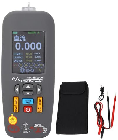 O1X Oszilloskop-Multimeter, Tragbares Digitaldisplay, Hochpräziser Farbbildschirm, Tragbar, mit Kfz-Reparatur-Scope-Funktion für Profis