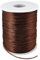 ZhXu Shuo Nylon Satin Cord 1mm Rattail - 87.5 Yards Chinese Knotting Rat Tail Silk for Bracelet Necklace Jewelry Making Macrame Trim (Brown)