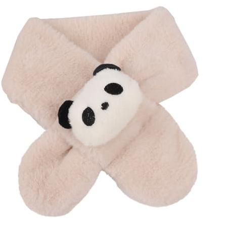 SJTJSPX Kinderschal Baby Schals Weiche Halstuch Herbst Winter Warm Kleinkind Schal Cartoon Panda Plüsch Winterschal für Mädchen Jungen