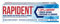 Rapident - Adesivo in Pasta, per Dentiere - 40 g (Confezione da 10)