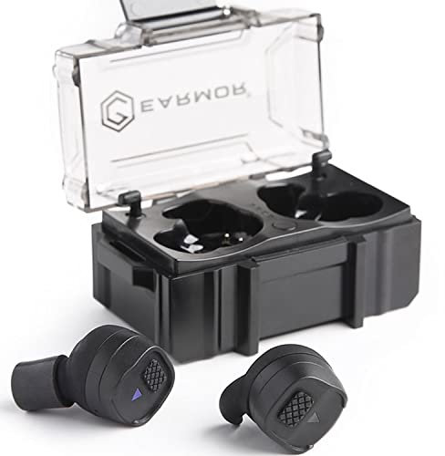 EARMOR M20T Pro Elektronische In-Ear Ohrstöpsel, NRR 30 dB, Bluetooth 5.4, aktiver Gehörschutz mit Noise Cancelling Lärmunterdrückung, ideal für Schießsport, Jagd und Arbeit