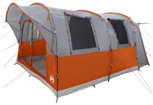 vidaXL Autozelt 4 Personen Grau und Orange Wasserfest, Zelt, Zelt Kofferraum, Campingzelt Auto, Zelt Auto, Campingzelt, Heckzelt, Gartenzelt