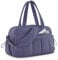 BAGSMART Women's Gym Bag with Wet Pocket, Ultra Lightweight Travel Duffle with Trolley Sleeve, Carry-On Weekend Bag, Water-Resistant, Navy Blue