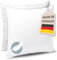 Kopfkissen Federkissen Made in Germany - Kissen mit 100% Federfüllung - Federkopfkissen mit Bezug aus Baumwolle - Ökotex-Zertifiziert - Füllkissen für erholsamen Schlaf - Kissen 45x45 2er Set