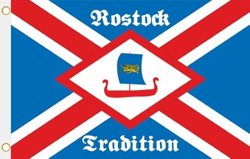 U24 Flagge Fahne Rostock Tradition Hissflagge 90 x 150 cm