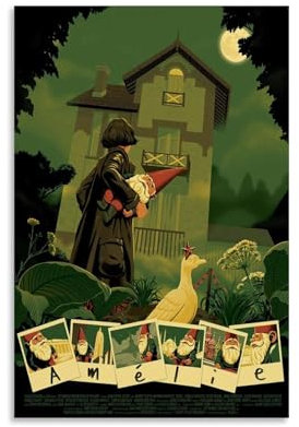 MNIJKDF Amelie Movie Art Poster Poster Dekorative Malerei Leinwand Wandkunst Wohnzimmer Poster Schlafzimmer Malerei 08x12inch(20x30cm)