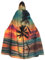 FKGKDF Gothic Tropical Palm Tree Print Cloak for Cosplay Costume Party