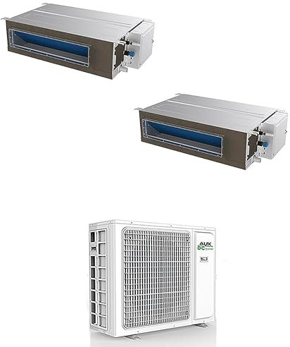 CLIMATIZZATORE CANALIZZATO DUAL 9+9 AUX DC INVERTER A++A+ LINEA 2024 PREDISPOSIZIONE WI-FI GAS R-32 UNITA ESTERNA AM2-H18/4DR3