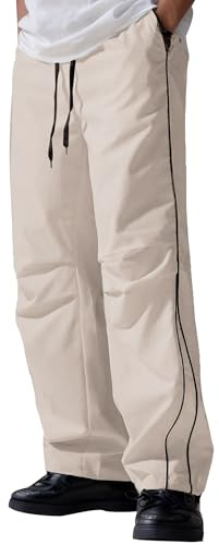 AIEOE Pantaloni da jogging da uomo Y2k Streetwear Baggy Track Pants con coulisse, taglio dritto, per il tempo libero