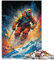 1000-teiliges Puzzle für Erwachsene Skifahrer-Puzzle Lernpuzzle Familienspiel Geburtstagsgeschenk für Teenager ab 14 Jahren 26x38cm