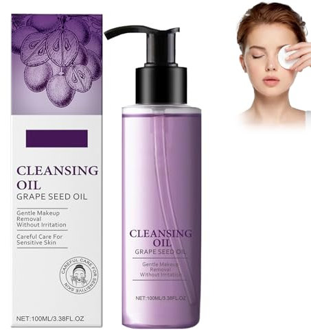 Gentle Oil Cleanser, Gesichtsreiniger & Makeup-Entferner, Anftes, Frisches Reinigungsöl, mit Traubenkernöl, Eine Leichte, Reinigt das Gesicht Sanft von Make-up, Geeignet für alle Hauttypen