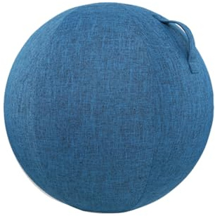 Ufeiwan Gymnastikball-Hülle mit Reißverschluss, Schutzhülle für Yoga-Ball, abnehmbarer Stoffbezug, Gymnastikball, 65 cm (Blau, 55 cm)