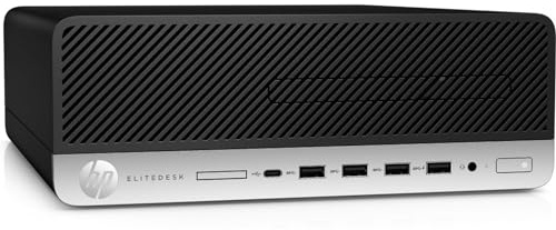 HP Desktop-PC EliteDesk 705 G5 SFF, Prozessor Ryzen 7 Pro 3700, RAM 16 GB, SSD 512 GB, dedizierte Grafikkarte Radeon R5 2 GB, Win 11 Pro (generalüberholt)