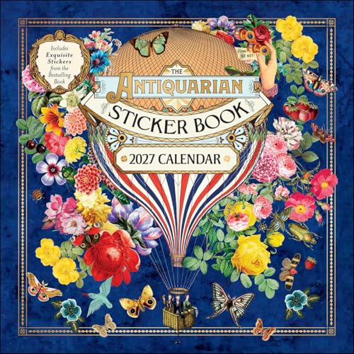 The Antiquarian Sticker Book 2027 Wall Calendar: with Stickers