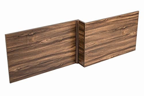 Aquariss 1700mm L Shape Walnut Effect Wood Shower Bath Front Panel