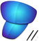 Saucer Premium Ersatzgläser für Oakley Whisker Sonnenbrillen High Defense - Glacier Blue Polarisiert