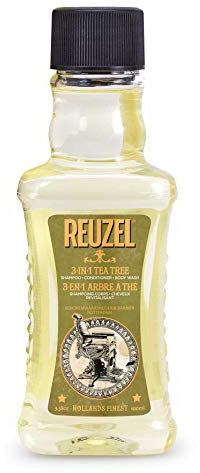 Reuzel 3-In-1 Tea Tree Shampoo, Cleanses Hair and Body, 100 ml