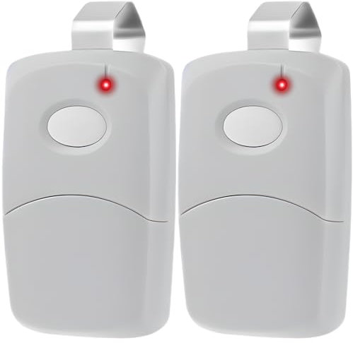 2X for Multicode Linear 308911, 10 dip Switch Gate Opener Remote 300MHz, Multi Code Garage Door Opener Remote, Garage Clicker Replacement