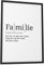 Papierschmiede® Definition: Familie, 30x40 cm, Poster für Wohnzimmer, Schlafzimmer, Küche, Esszimmer, Wandbild Geschenk Wanddeko - ohne Rahmen