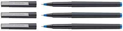 Mitsubishi 140551 - Tintenroller Uni-Ball 120, micro, 0.3 mm, blau (3 Tintenroller)