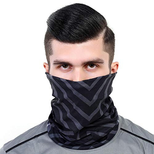 riou Herren Bandana Schlauchtuch Multifunktionstuch Sommer Dünn Atmungsakt Motorrad Mundschutz Halstuch Schlauchschal