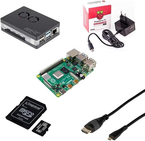 Raspberry Pi 4 8GB/Gehäuse/Netzteil/32GB SD Card/HDMI Kabel