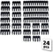 Akasa Kabelkamm Set Kabel Management, 24 Kämme Kit, 24 pin x 4 Stück, 8 pin x 12 Stück, 6 pin x 8 Stück, 3 mm, schwarz, für PC und modulare PSU, AK-MX293