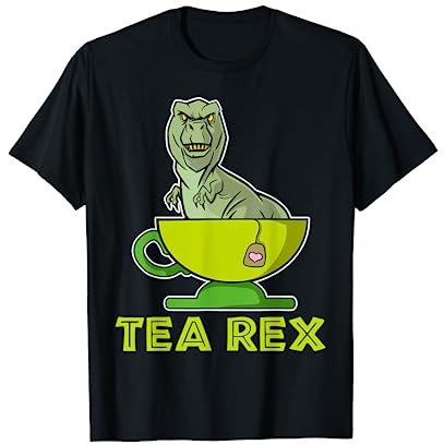 Le thé Rex quitte la tasse du matin Tasse de thé T-Shirt