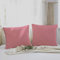 MOHAP Lot de 2- Taies d'oreiller 65x65cm Vieux Rose Housse d'oreiller avec Une Fermeture éclair en Microfibre